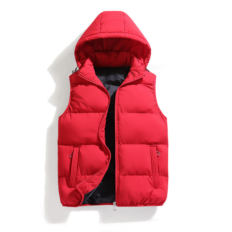 Veste casual mode en coton couleur solide pour hommes