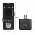 Mini Tuner de guitare chromatique Effet de pédale Vrai Bypass Affichage LCD