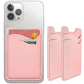 Support de carte de téléphone en peau douce Support de carte de téléphone simple en couleur solide