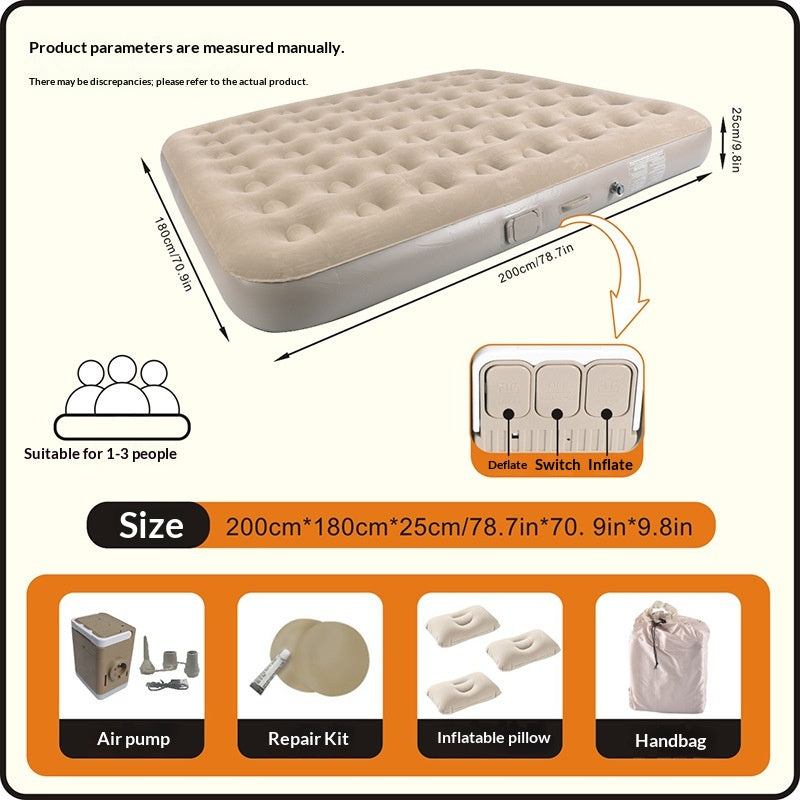 Matelas de pliage portable gonflable automatique Camping