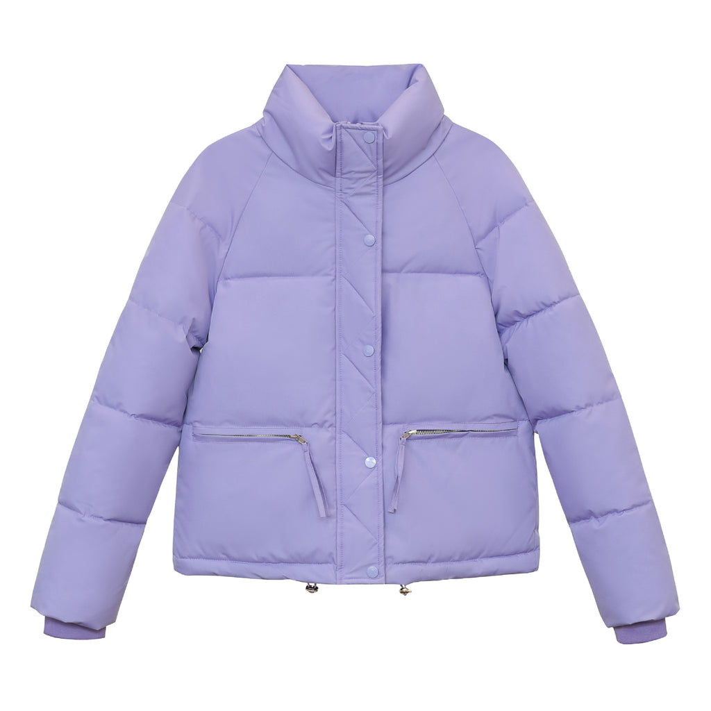 Élégant manteau de collier de support épais pour les étudiants de petite taille
