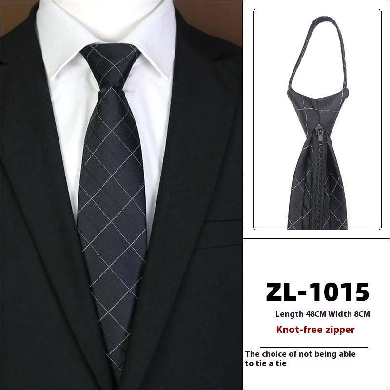 L'usure formelle pour hommes Business Zipper Tie-free