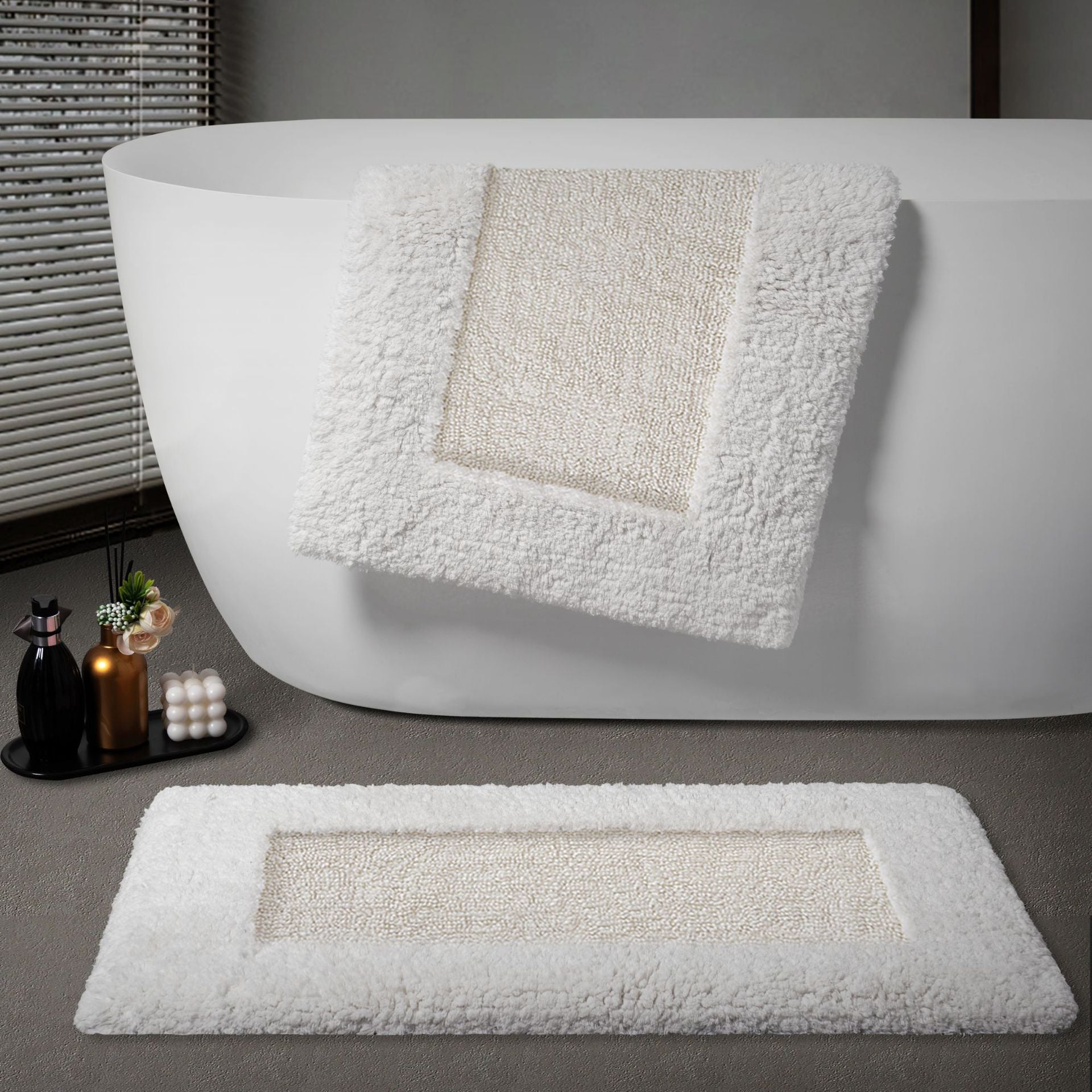 Tapis de porte en coton lavable à la machine pour usage domestique