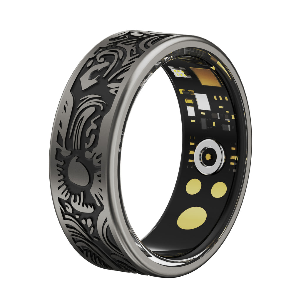 Retro Style Smart Anneau Fréquence cardiaque et pression artérielle