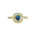 925 Argent Moissanite anneau de luxe