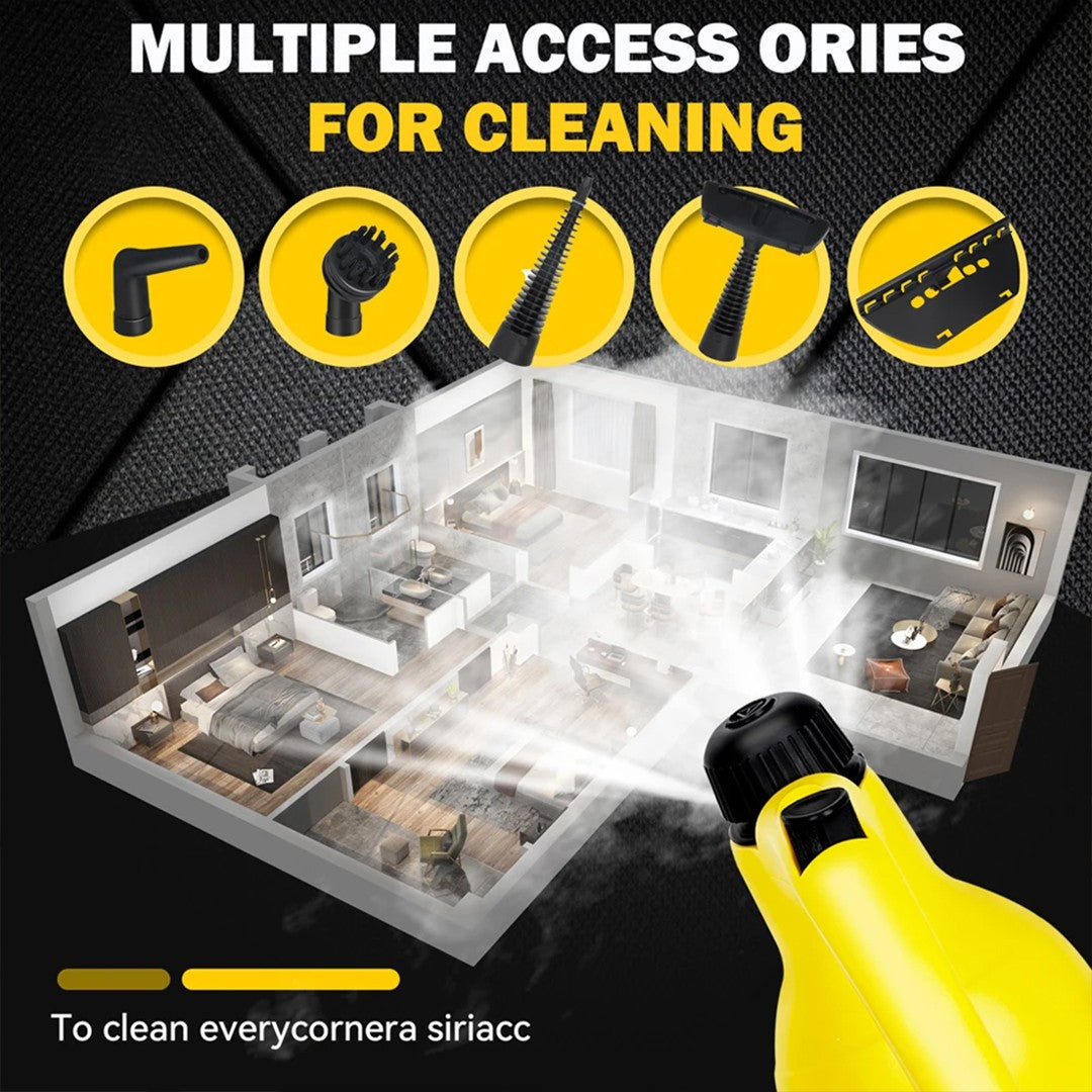 Nettoyeur à vapeur portatif électrique 10o0W et accessoires neufs