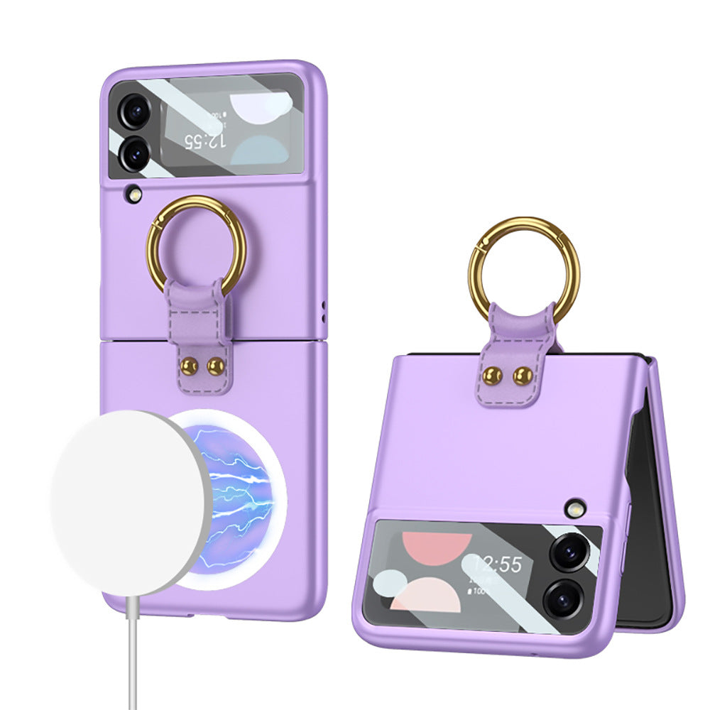 Applicable bague d'écran pliable sans fil chargeur téléphone Case