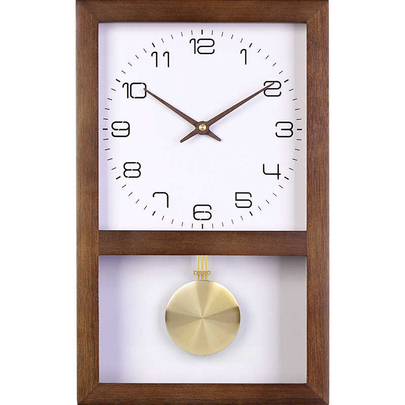 Minimalist Japanese Style Versatile Vintage Solid Wood Wall Clock
