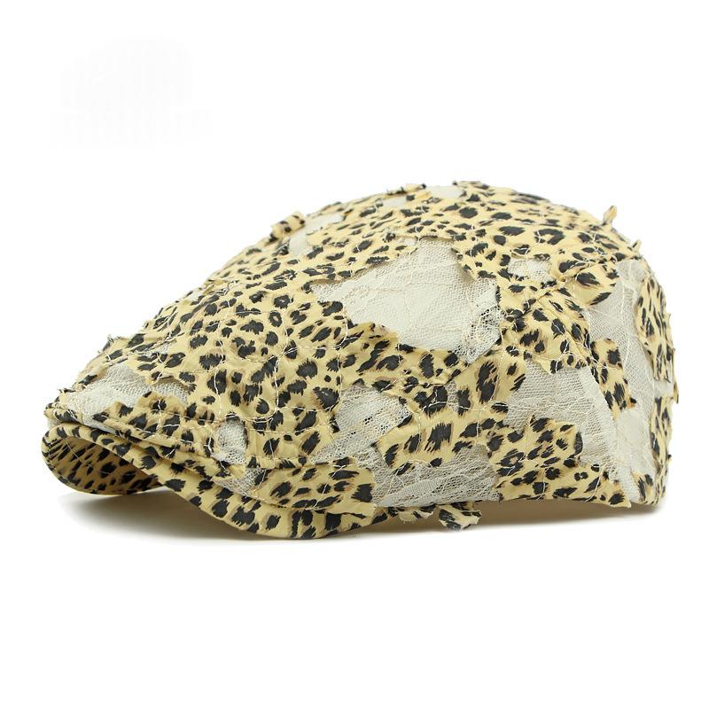 Femmes Dentelle Respirante Mesh British-Style Vintage Cap Peaked