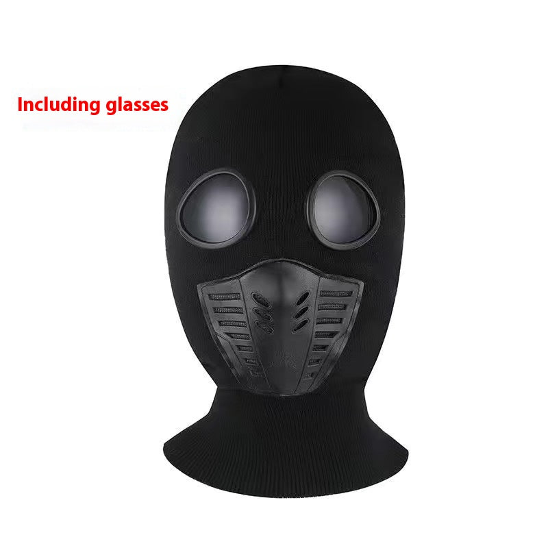 Château d'équitation créatif drôle Chouette doublée de collier Protection Lunettes Masque de pull