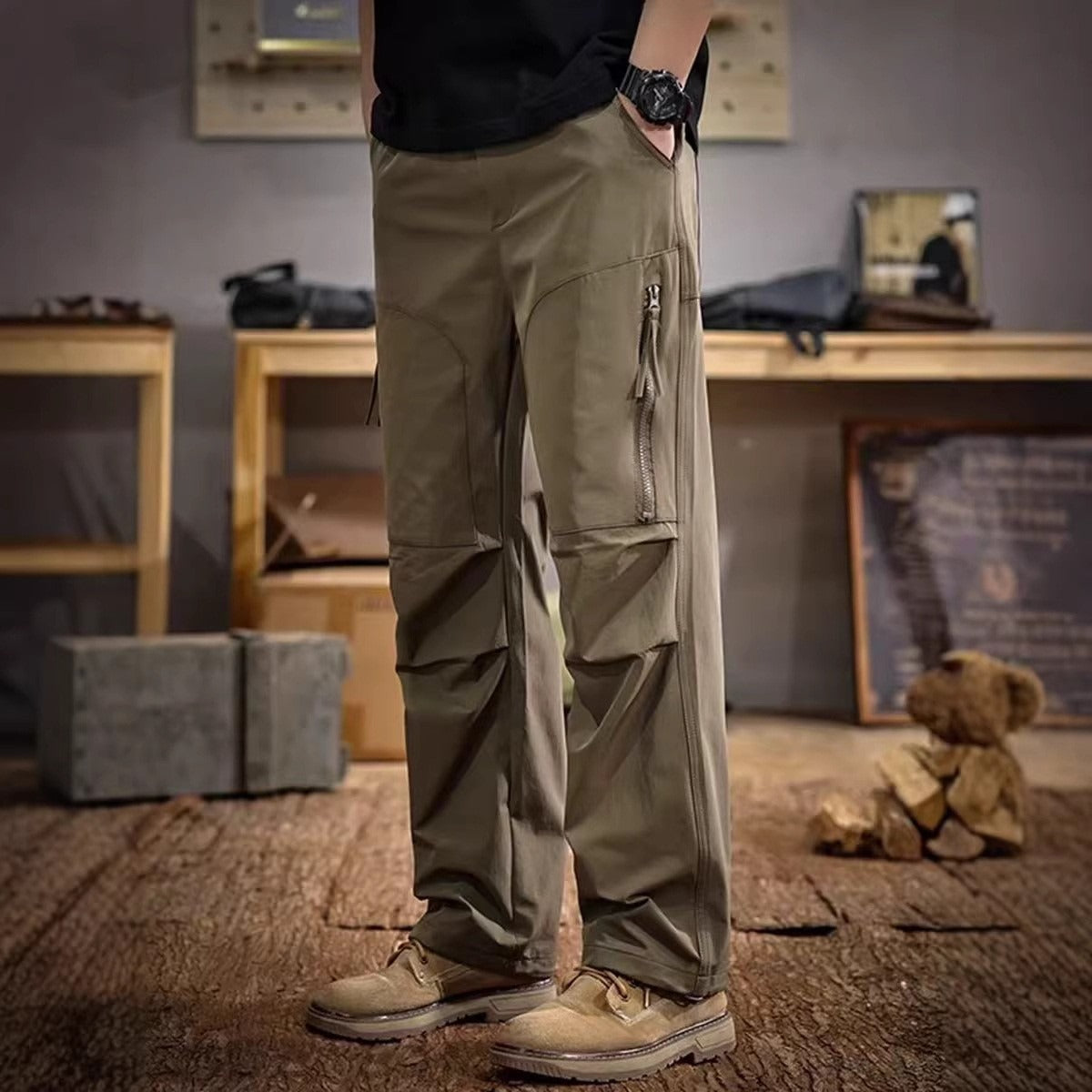 Pantalons occasionnels pour parachutistes fonctionnels extérieurs