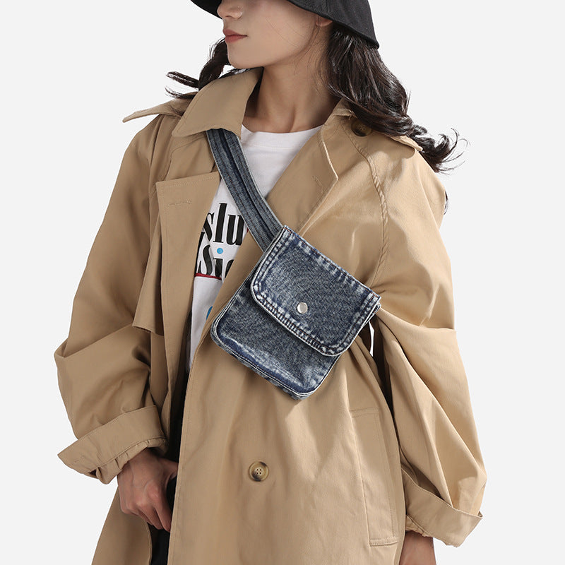 Sac multi-fonctionnel de corps d'épaule denim