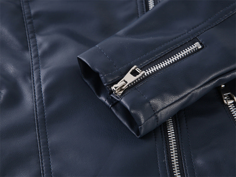 Veste en cuir casual de mode pour garçons