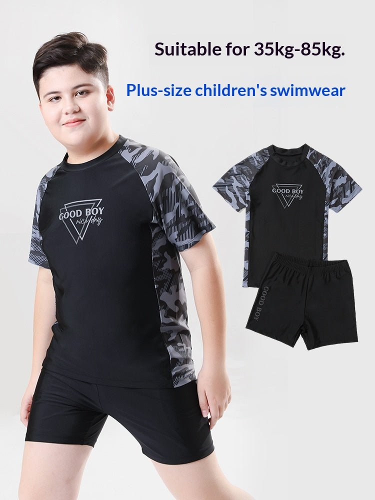 Maillots de bain pour enfants Garçons Big Children Split Fat Children's Big Children's Spring Natation
