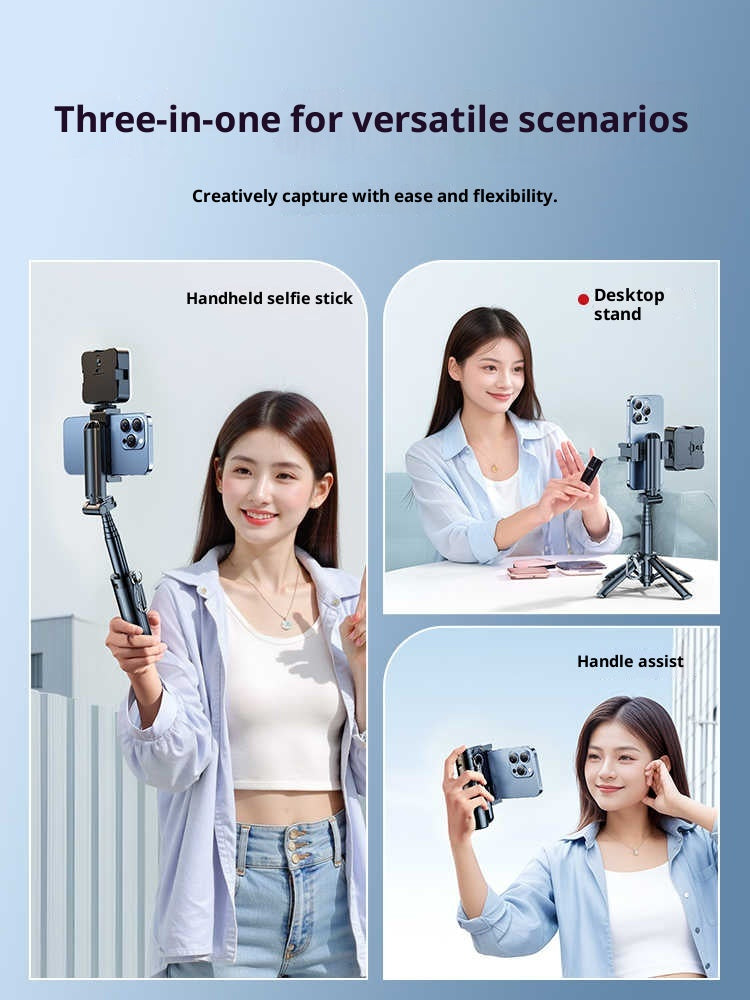 Selfie Stick Support de téléphone mobile étage trépied Voyage portable