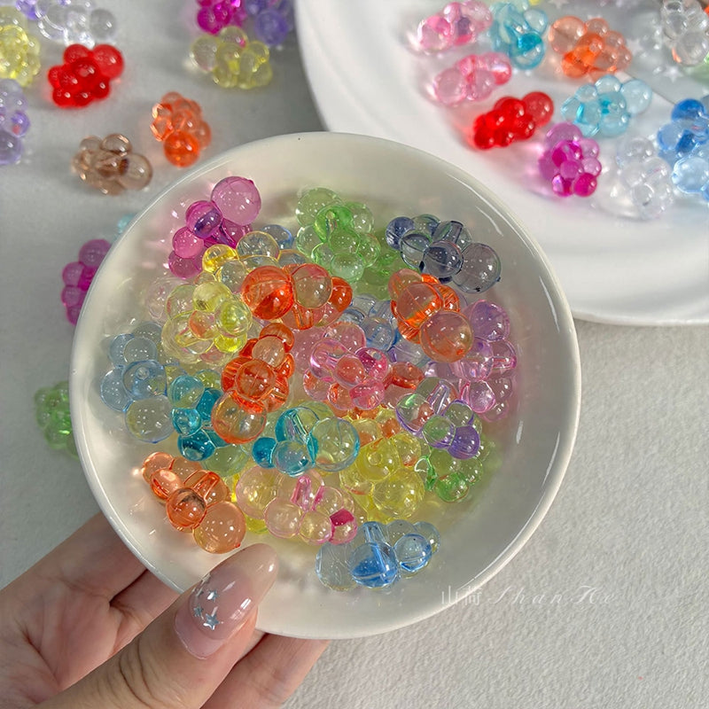 Perles de nuages acryliques translucides