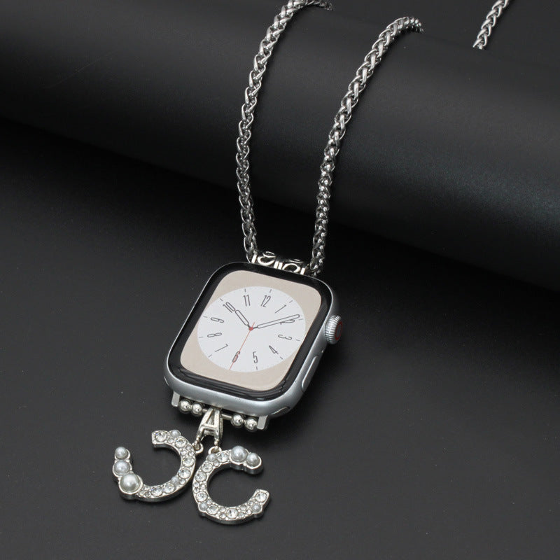 Bracelet suspendu en plume de collier de montre