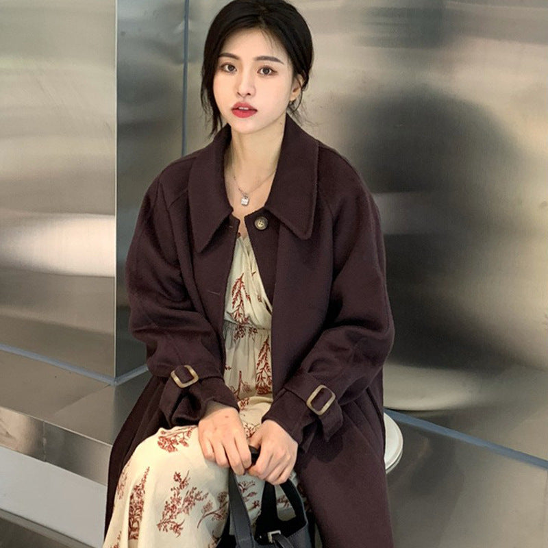 Manteau de laine à double face pour un véhicule élégant