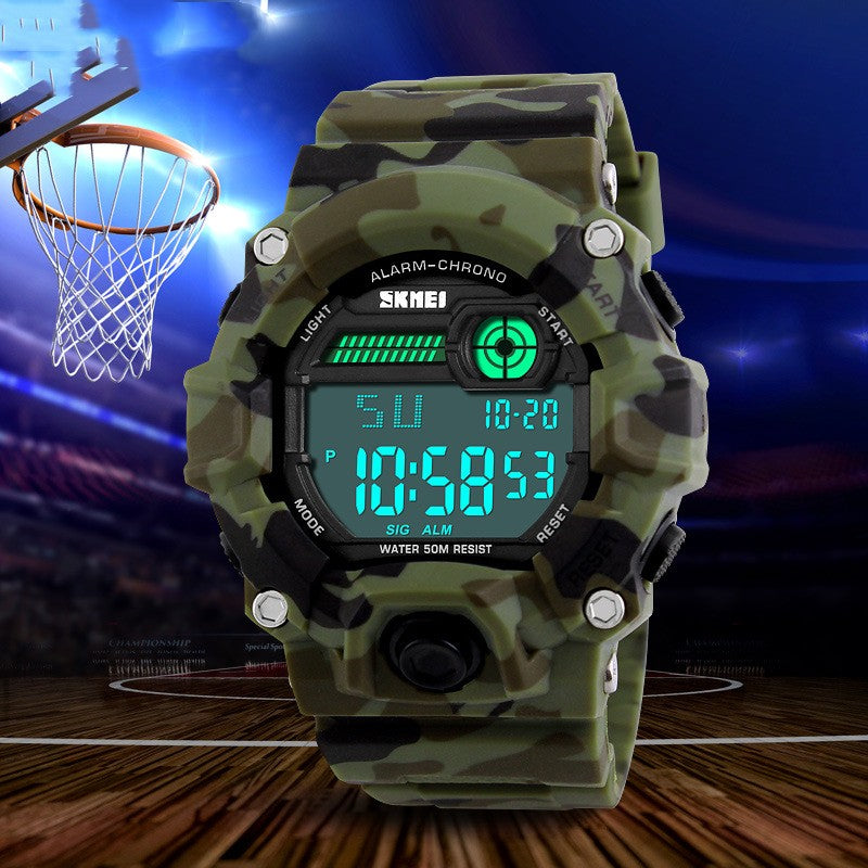 Montre électronique sportive masculine élégante et polyvalente