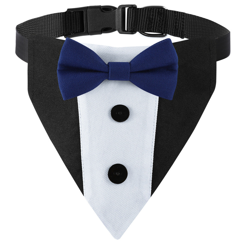 Chien de chien Triangulaire écharpe chien Saliva Bib Bow Tie