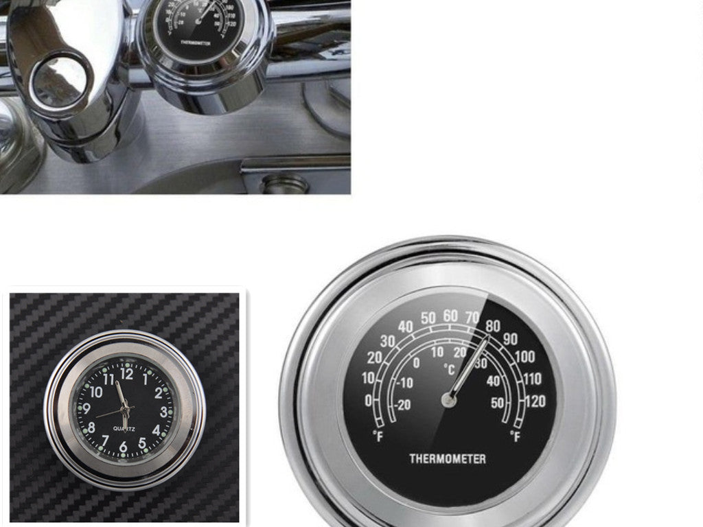 Thermomètre de pièces modifiées en alliage d'aluminium de moto