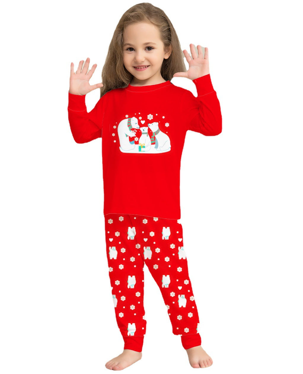 Pyjama de famille de Noël Ensembles de Matching Christmas Sleepwear parent-enfant Pjs Outfit pour Chr
