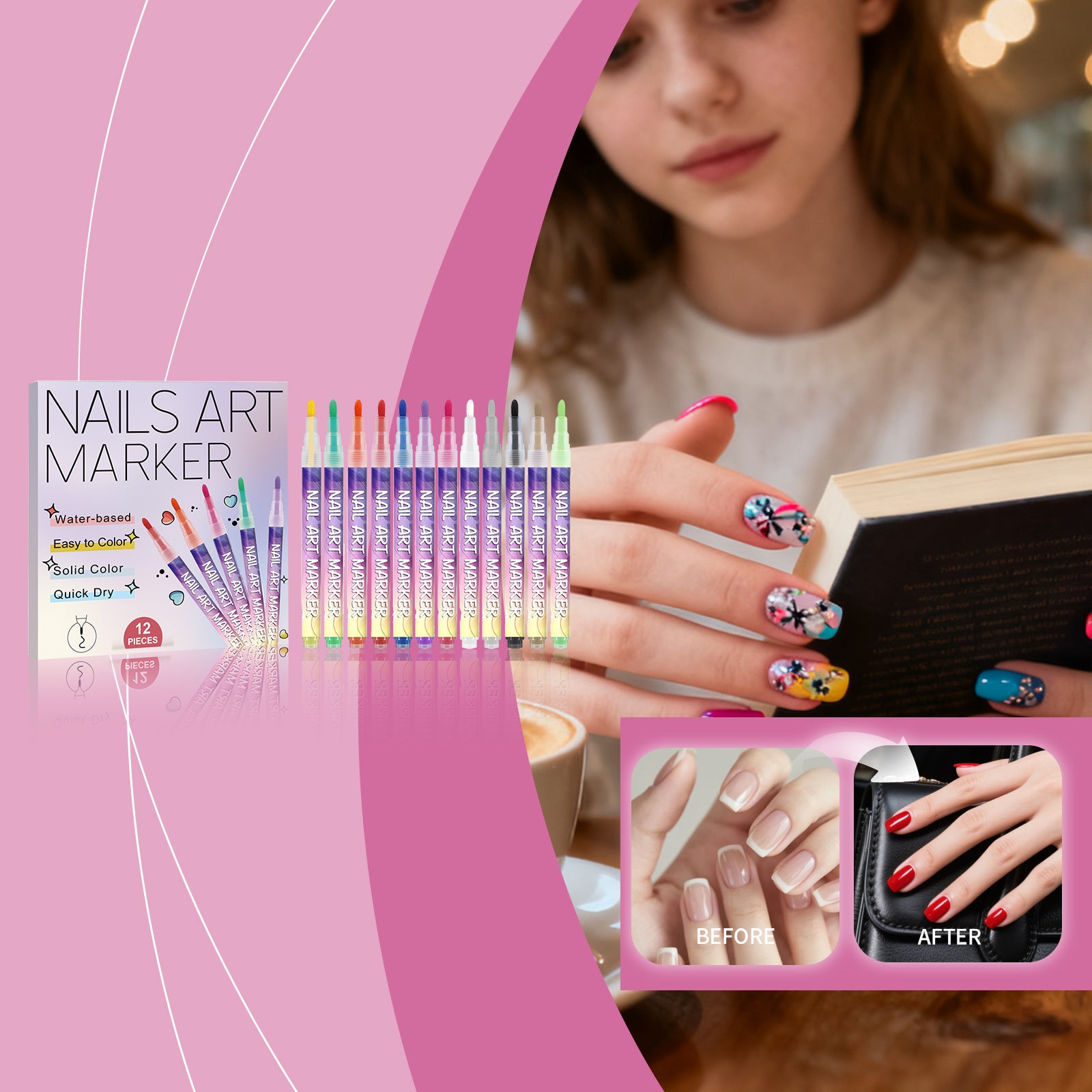 Stylo d'art à ongles