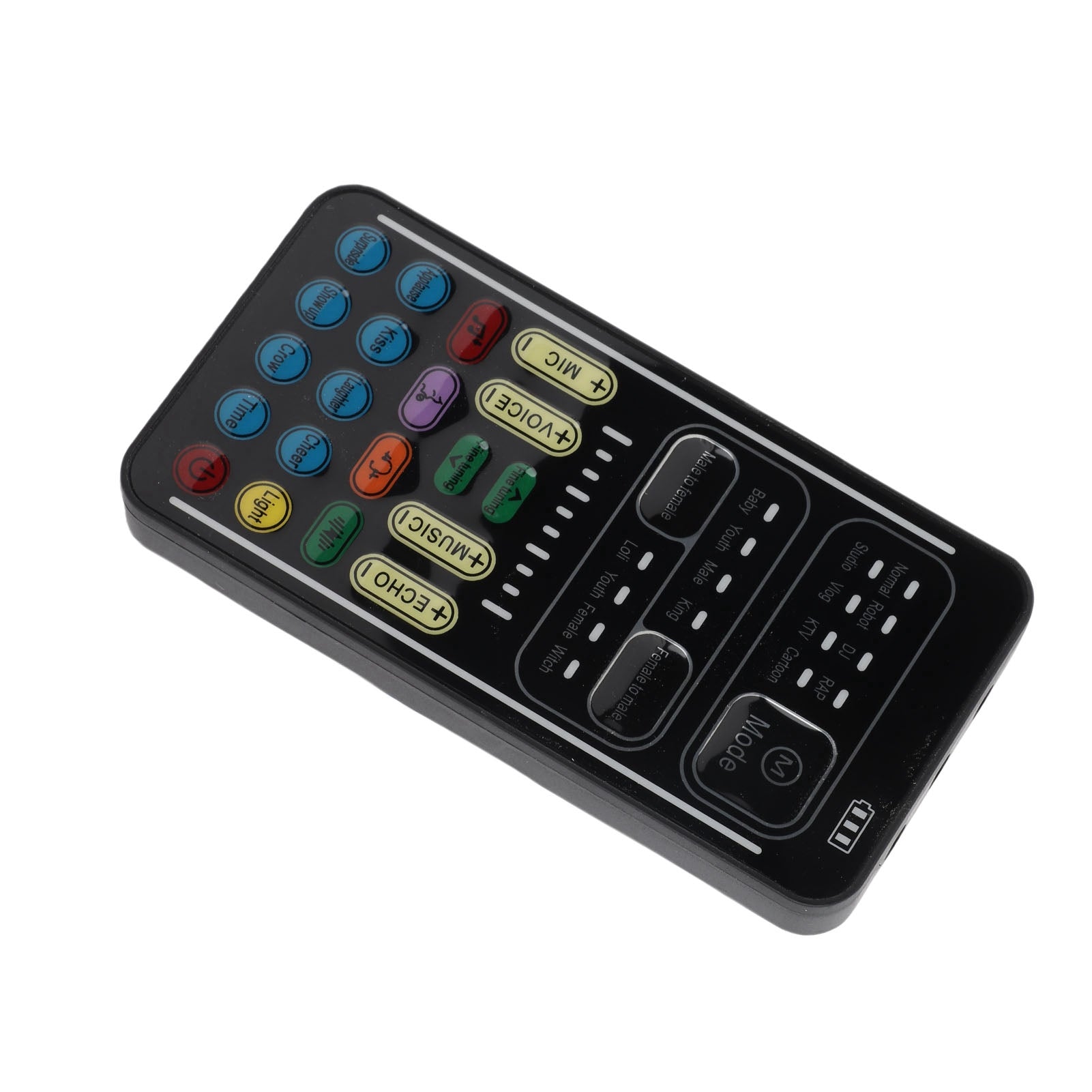 Voix changeur Set Black Multi Function Portable Handheld Voice changeur Sound Card avec 8 V