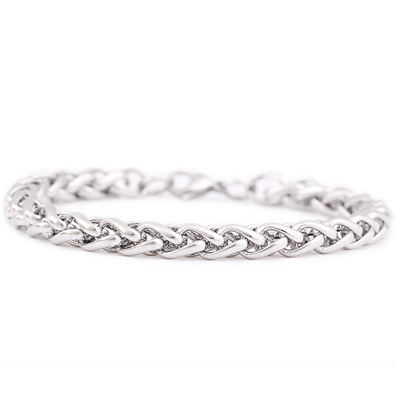 Hommes et femmes Titanium acier bracelet personnalisé