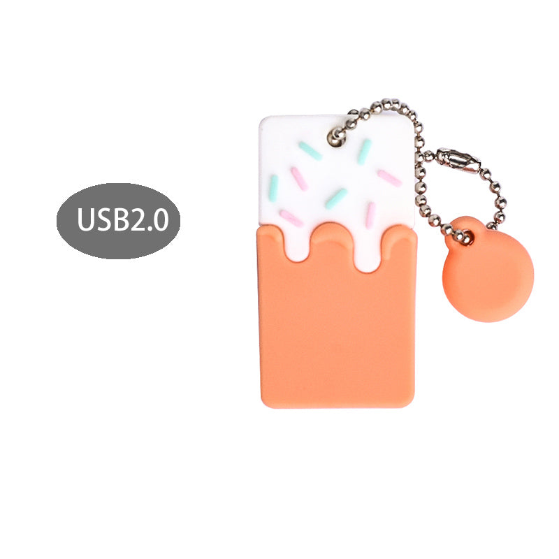 Little Cake Mini Cute Girl Mobile Anti-loss Pendant U Disk