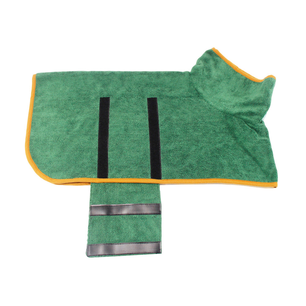 Peignoir de bain pour animaux Serviette de séchage rapide Microfibre Absorbant soft bath Robe Serviette réglable Groomi