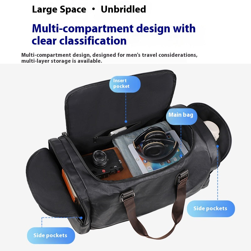 Sac de voyage portable pour hommes Crossbody Business Sac d'affaires à courte distance Grande capacité