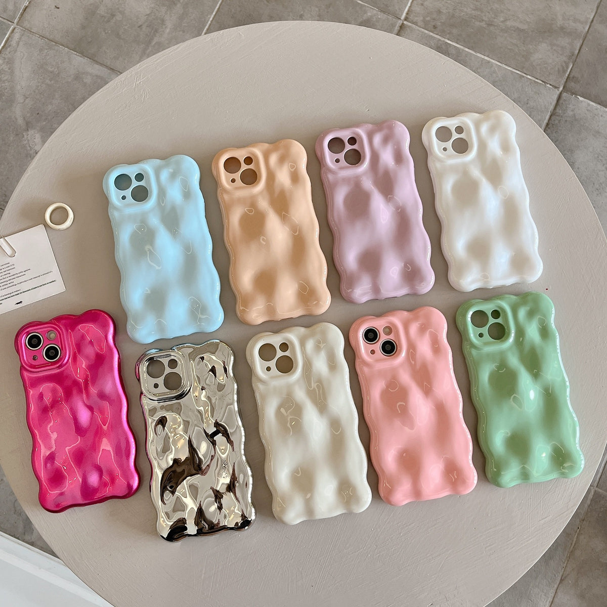 Originalité Solid Color Macaron Phone Case