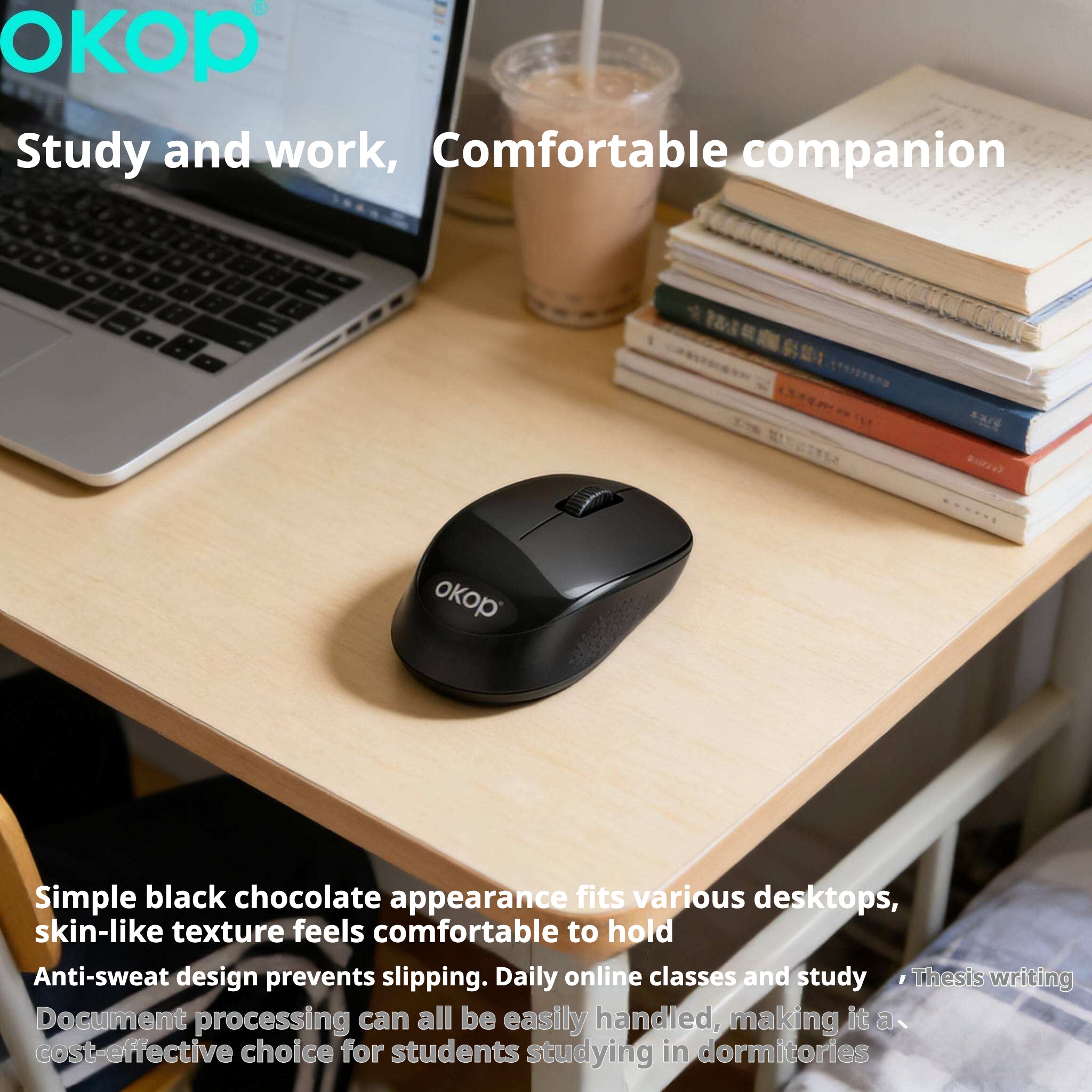 S401 Souris sans fil Silent Portable 2.4G Souris pour ordinateur portable de bureau pour l'utilisation de bureau de jeux Long B