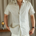 Chemise casual respirante homme manches courtes