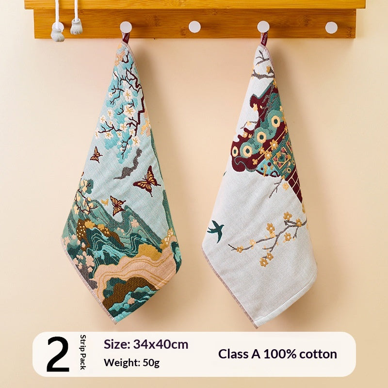 Pure Cotton Gauze carré serviette douce absorbante et faite entièrement de coton pour usage domestique