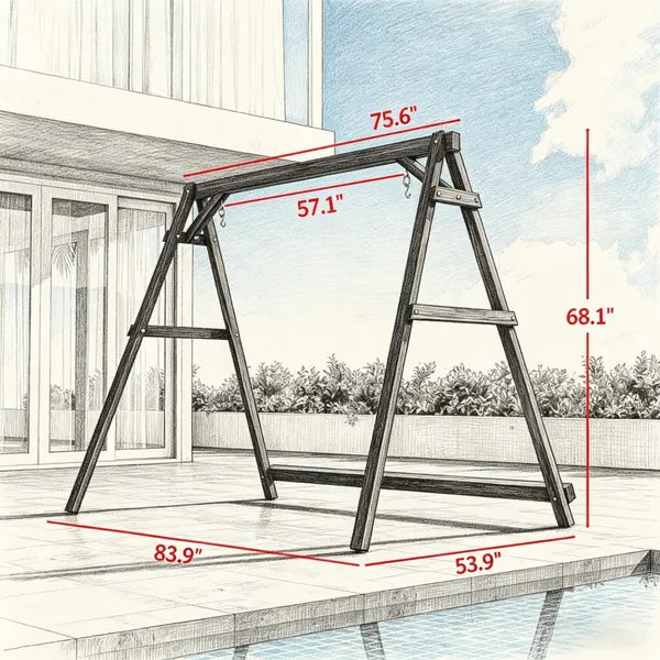 Outdoor Swing Frame - Swing Frame Only