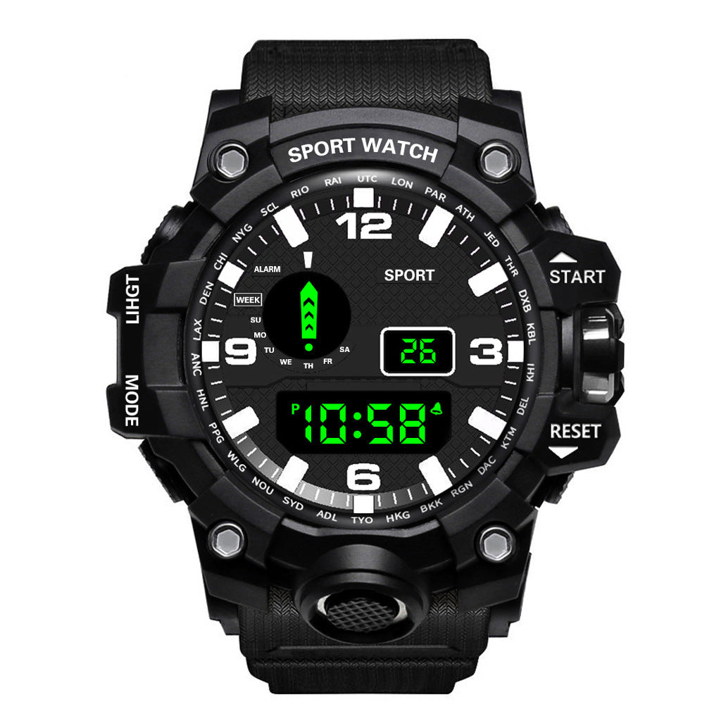 Montre électronique multifonctionnelle de sport étanche pour hommes