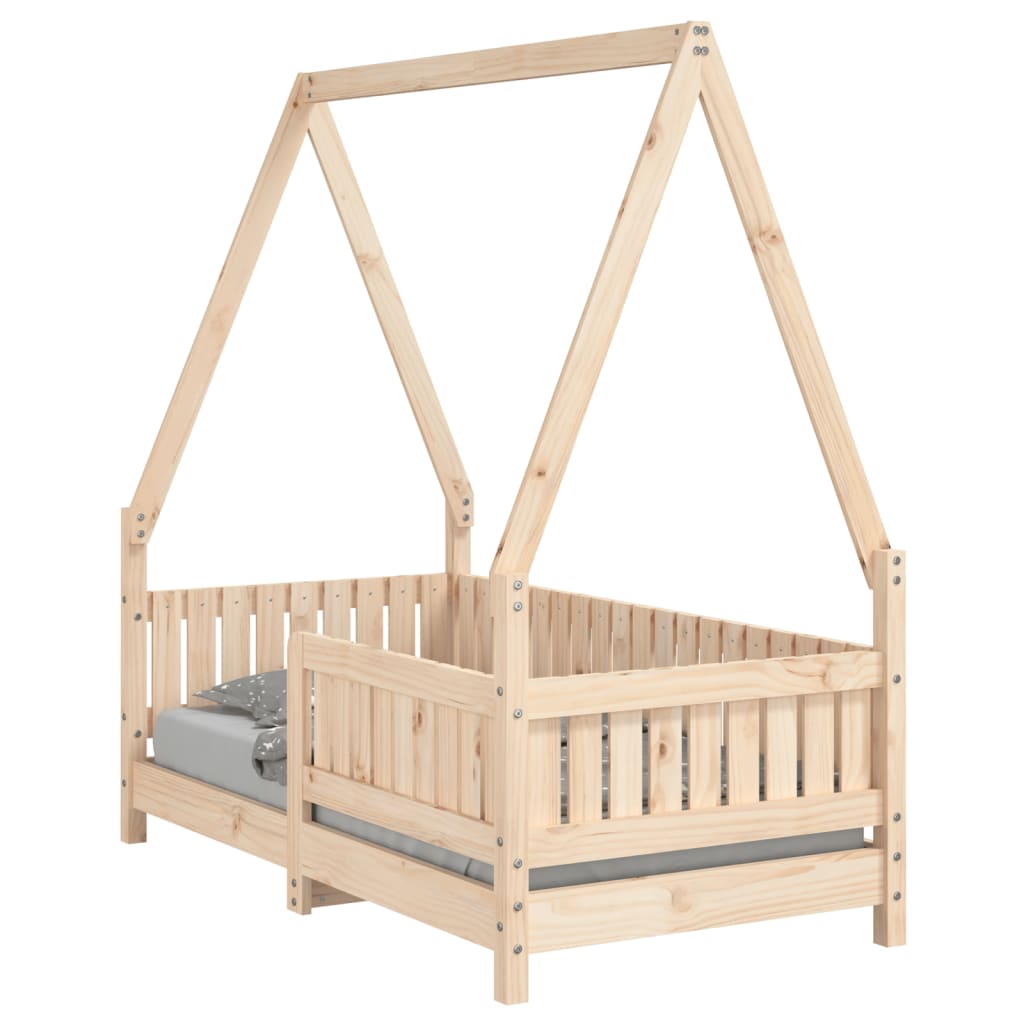 Lit pour enfants Bois de pin massif Lit pour enfants Bois de pin massif