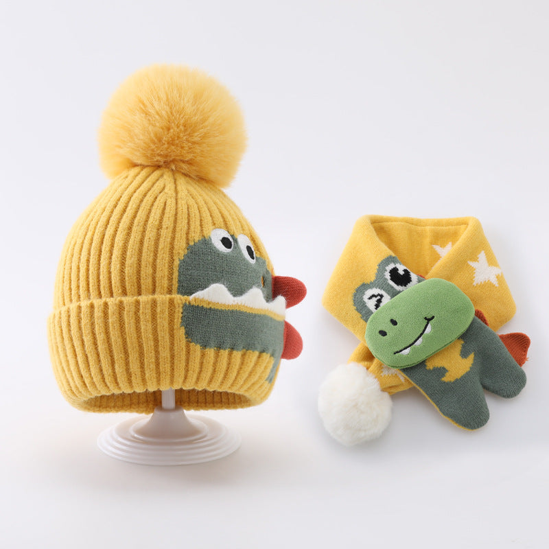 Chapeau d'enfants Chapeau écharpe en laine bébé