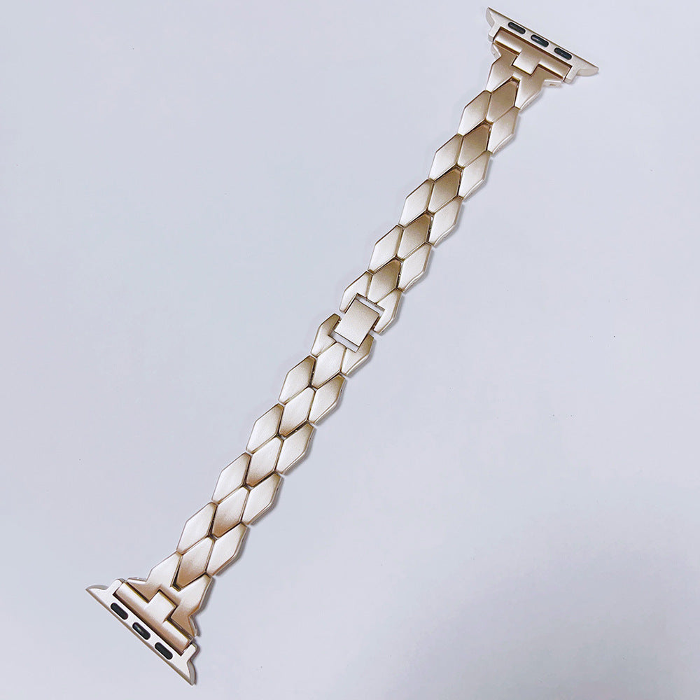 Bracelet en métal massif de diamant en acier inoxydable créatif