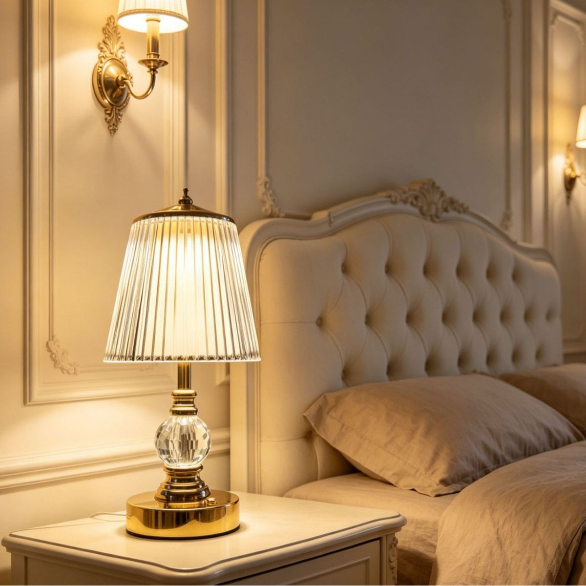 Lampe de table décorative en cristal Petite lumière de nuit