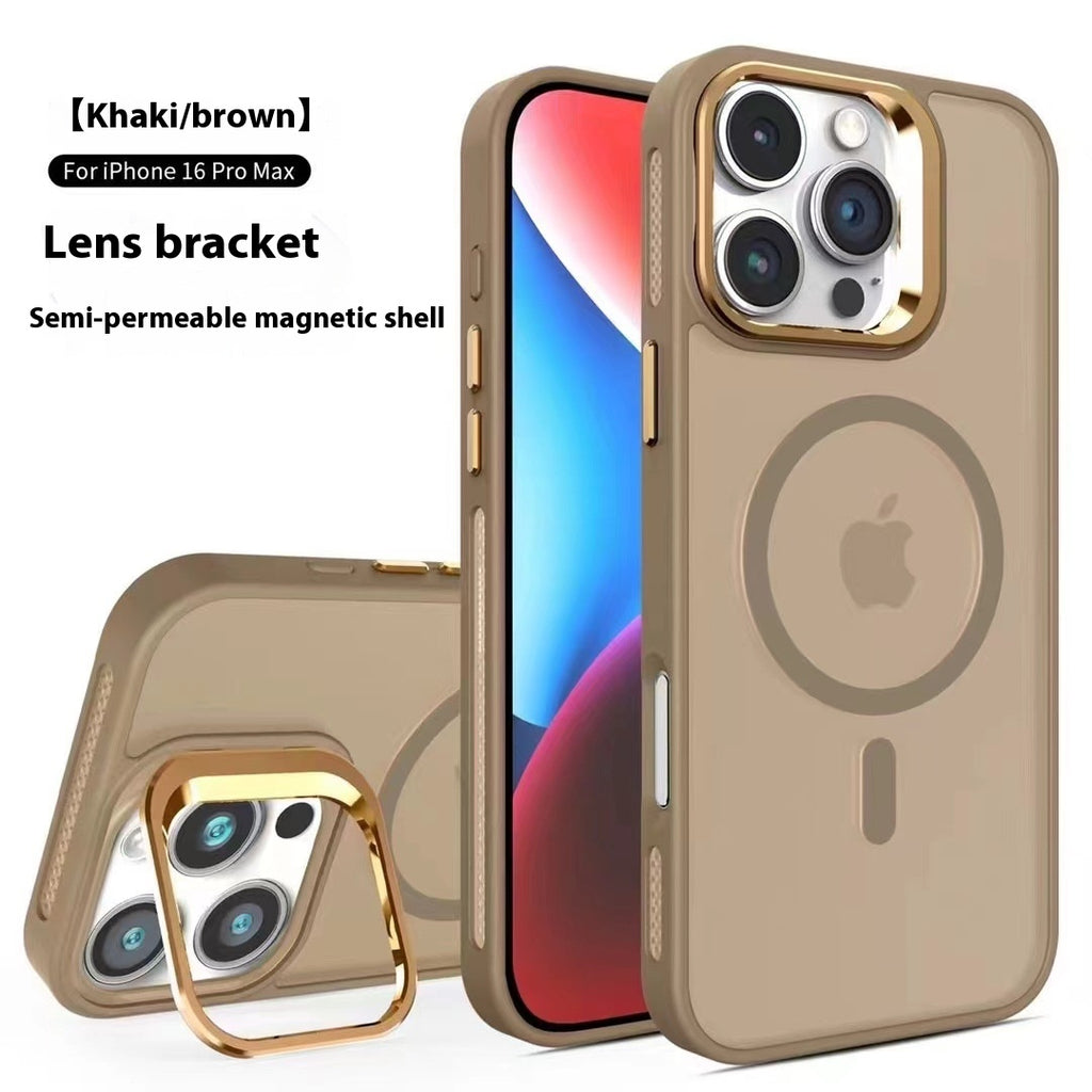 Boîtier de téléphone magnétique de couverture d'objectif