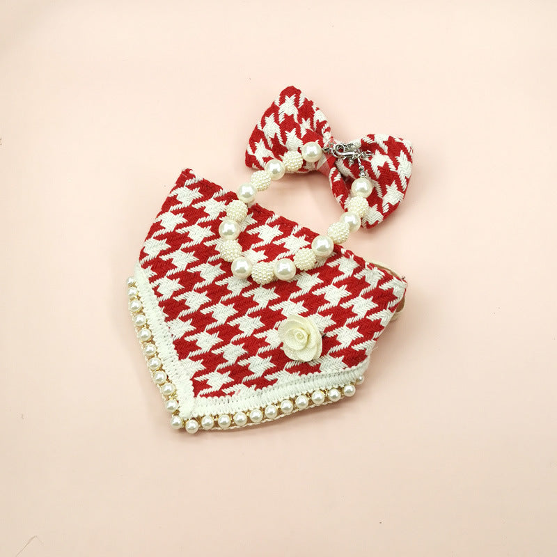 Accessoires pour animaux de compagnie Serviette de salive Triangular Bib
