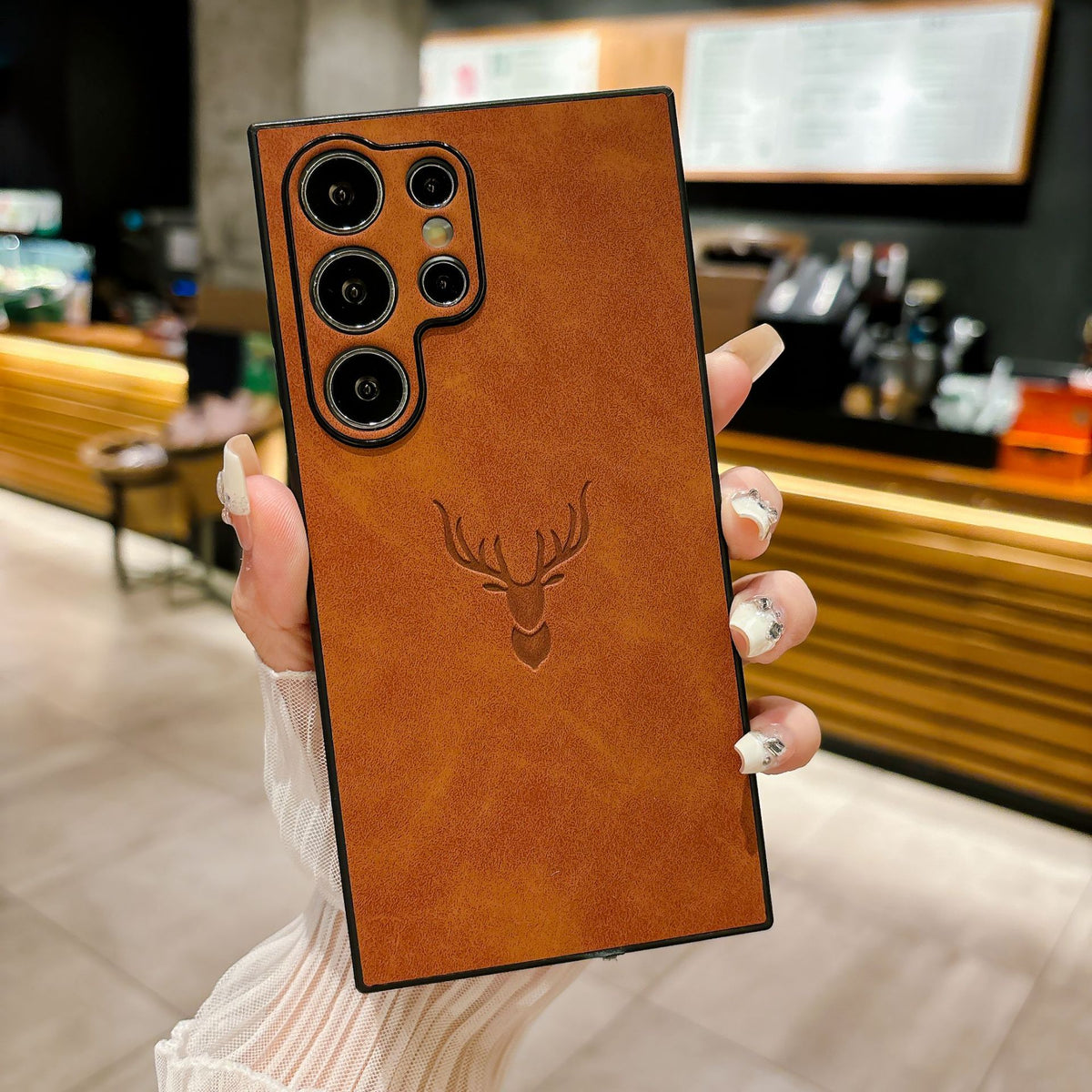 Applicable à S24ultra Deer Head Phone Case
