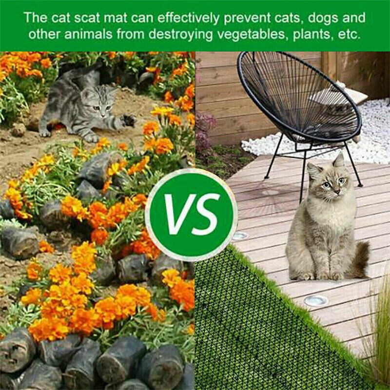2m Chat Scat Mat Spike Chien Anti-Cat Peste Déterrent Jardin Éjaculation animale