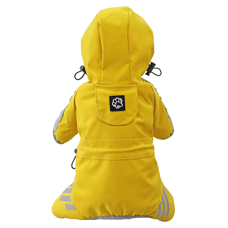 Pâte de pluie pour chien Pack complet Quatre pieds Waterproof Rain Cape Pet Produits
