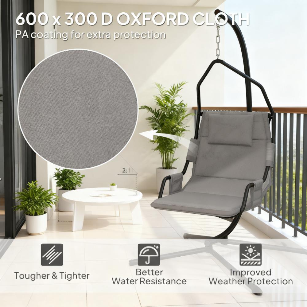 Chaise pivotante suspendue