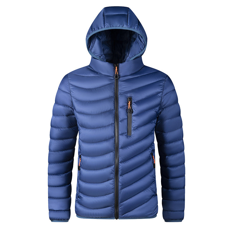 Manteau rembourré en coton de plus grande taille avec un capot amovible