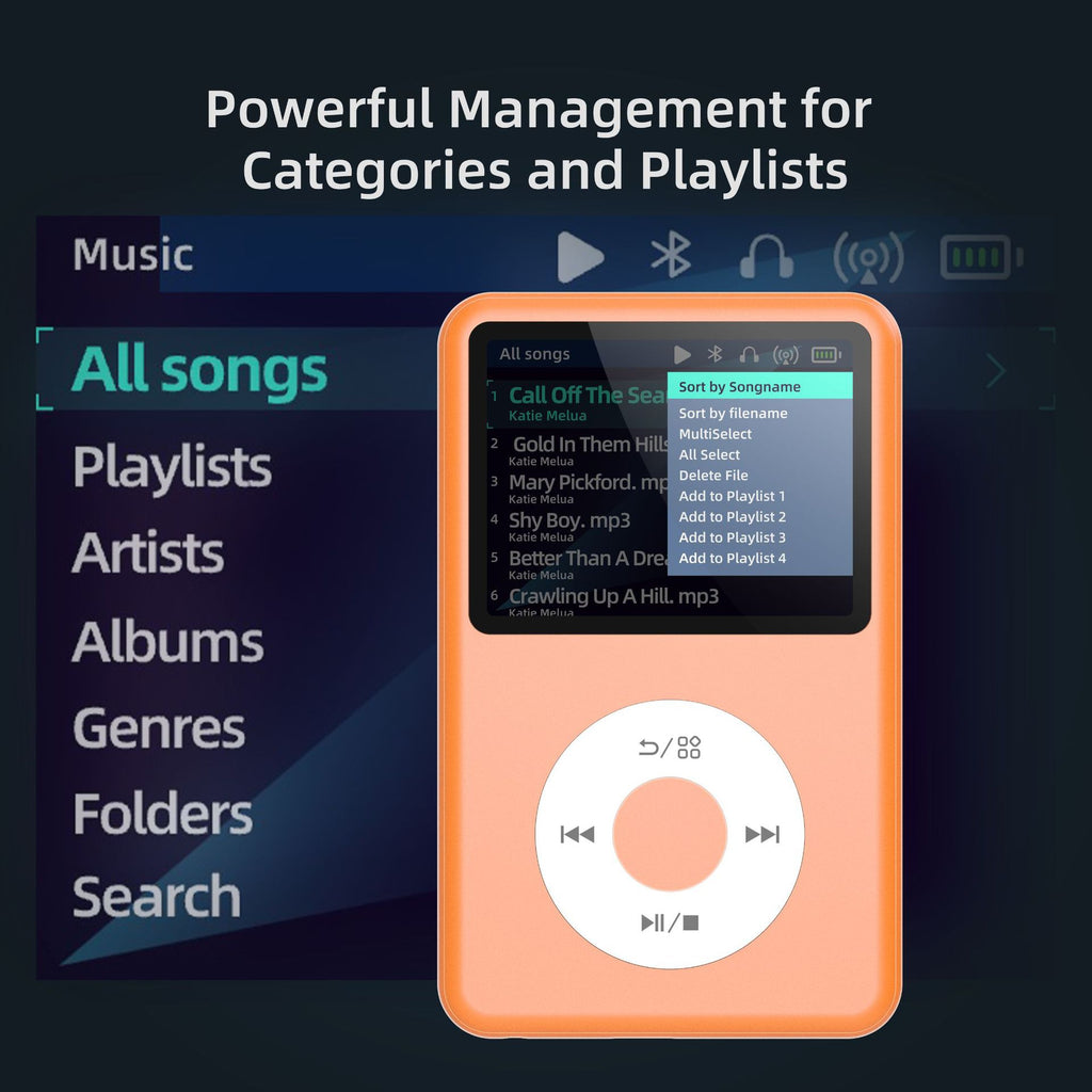 Classic Touch-bouton Bluetooth MP3 Music Player